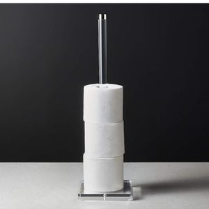 CB2 Acrylic Toilet Paper Holder